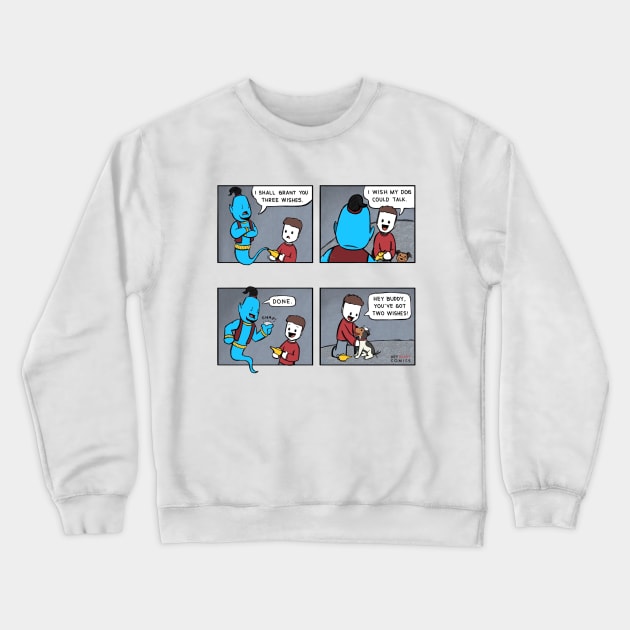 Three wishes. Crewneck Sweatshirt by Hey Buddy Comics